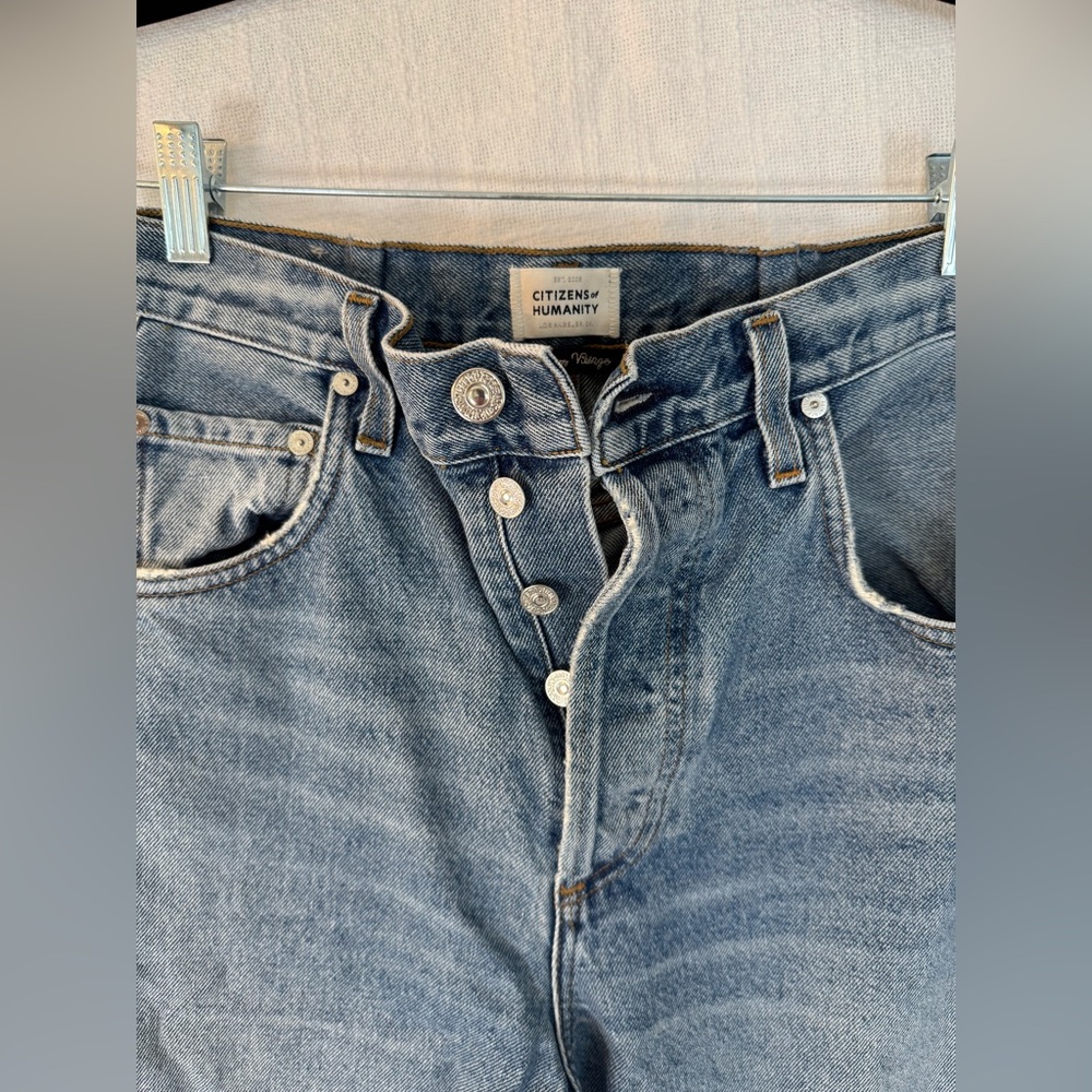 Citizens Of Humanity Wide-Leg Flare Jeans in Medium Blue - Picture 8 of 14